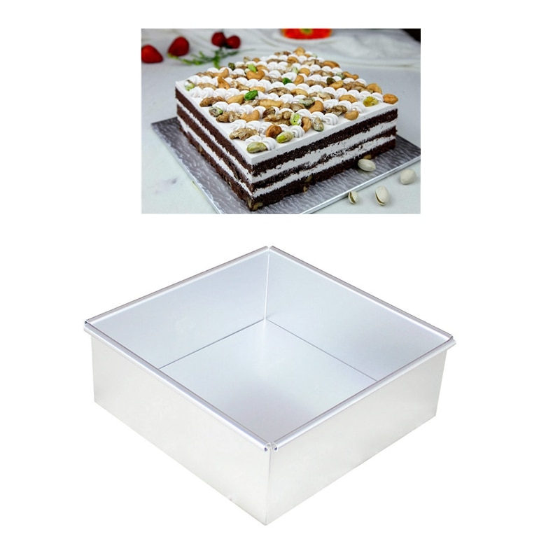 Aluminum Alloy template baking dish Cake Mold Anode Surface Removable Bottom Cake Die cheese decorating tools