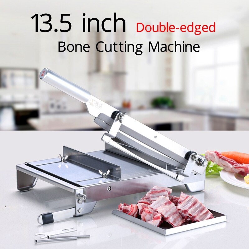 13.5 Inch Meat Slicer Bone Cutting Machine Minced Lamb Bone Meat Cutter Machine Chicken Duck Fish Stainless Steel Household