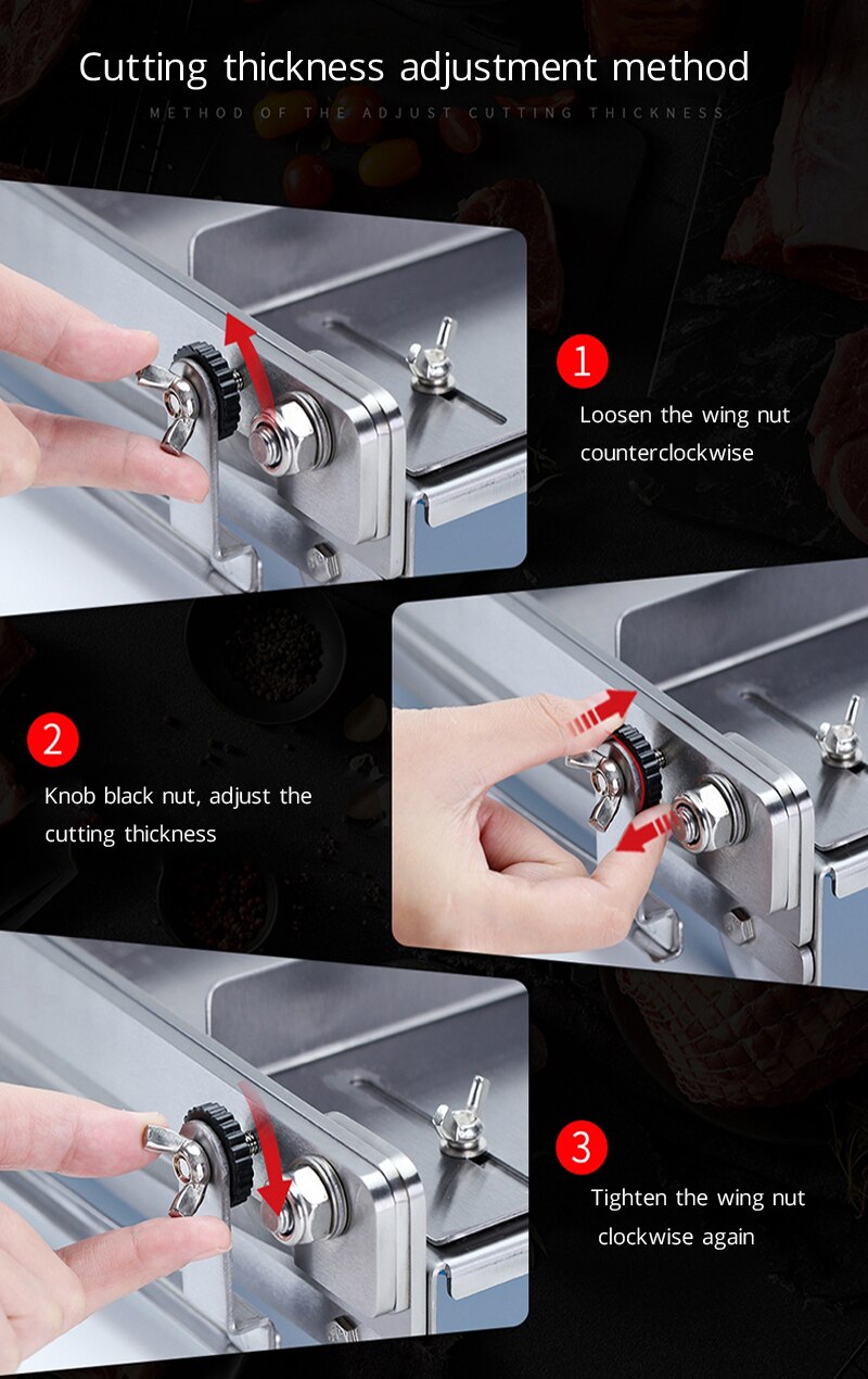 13.5 Inch Meat Slicer Bone Cutting Machine Minced Lamb Bone Meat Cutter Machine Chicken Duck Fish Stainless Steel Household