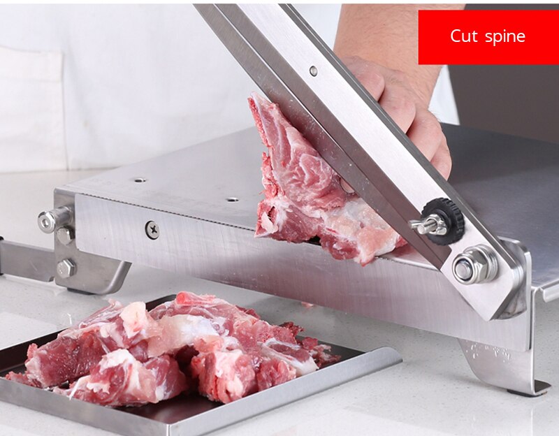 13.5 Inch Meat Slicer Bone Cutting Machine Minced Lamb Bone Meat Cutter Machine Chicken Duck Fish Stainless Steel Household