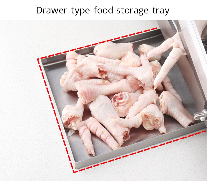 13.5 Inch Meat Slicer Bone Cutting Machine Minced Lamb Bone Meat Cutter Machine Chicken Duck Fish Stainless Steel Household