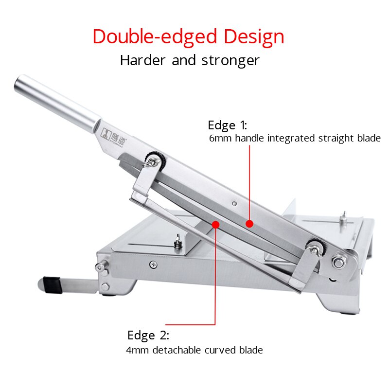 13.5 Inch Meat Slicer Bone Cutting Machine Minced Lamb Bone Meat Cutter Machine Chicken Duck Fish Stainless Steel Household