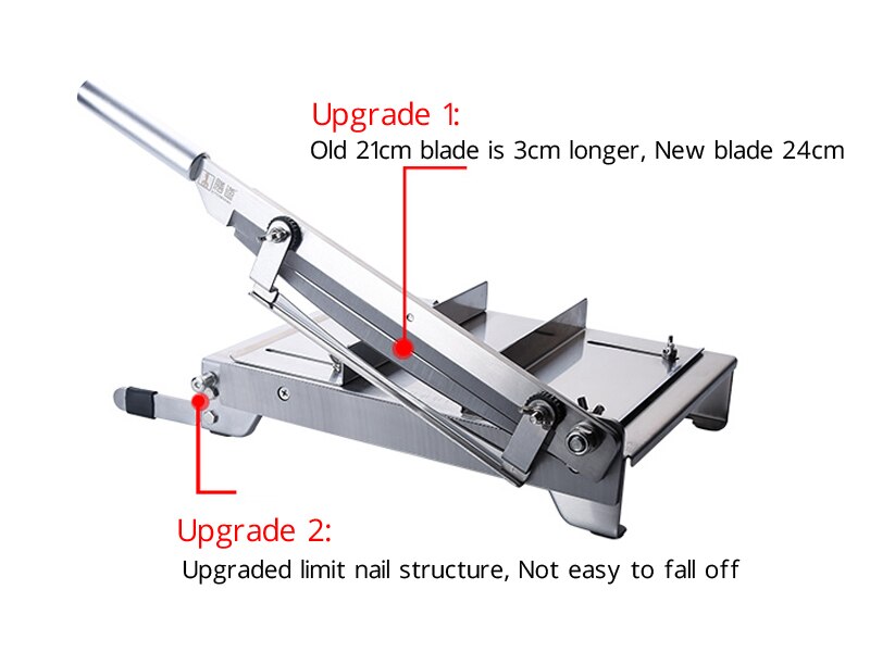 13.5 Inch Meat Slicer Bone Cutting Machine Minced Lamb Bone Meat Cutter Machine Chicken Duck Fish Stainless Steel Household