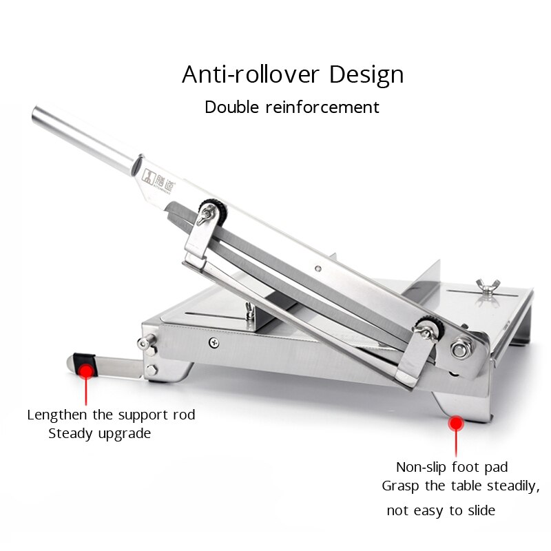 13.5 Inch Meat Slicer Bone Cutting Machine Minced Lamb Bone Meat Cutter Machine Chicken Duck Fish Stainless Steel Household