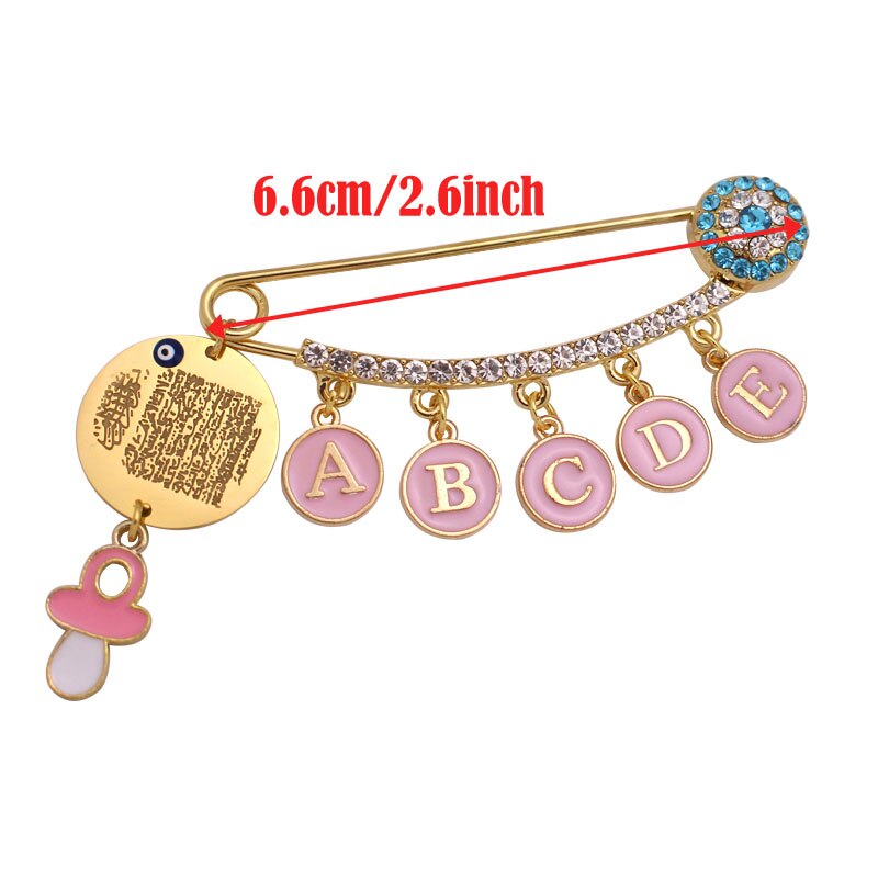 customize name islam muslim AYATUL KURSI pink Baby brooch Pin customize name islam muslim AYATUL KURSI pink Baby brooch Pin