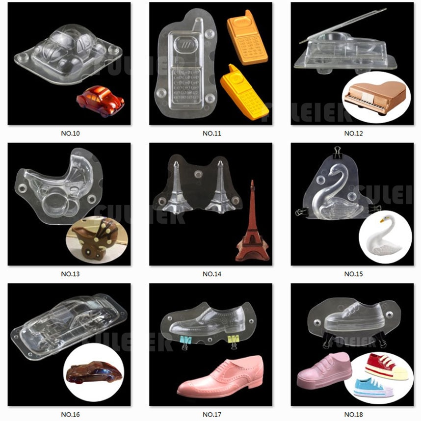 3D Chocolate Mold For Baking Chocolate Candy Confectionery Cake Decoration Tools Polycarbonate Chocolate Mould Pastry  Bakeware