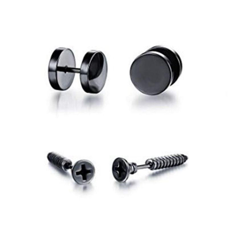 6 Pair/set Trend Men Women Stainless Steel Personality Punk Earrings Unisex Ear Buckle Stud Jewelry 6 Pair/set Trend Men Women Stainless Steel Personality Punk Earrings Unisex Ear Buckle Stud Jewelry