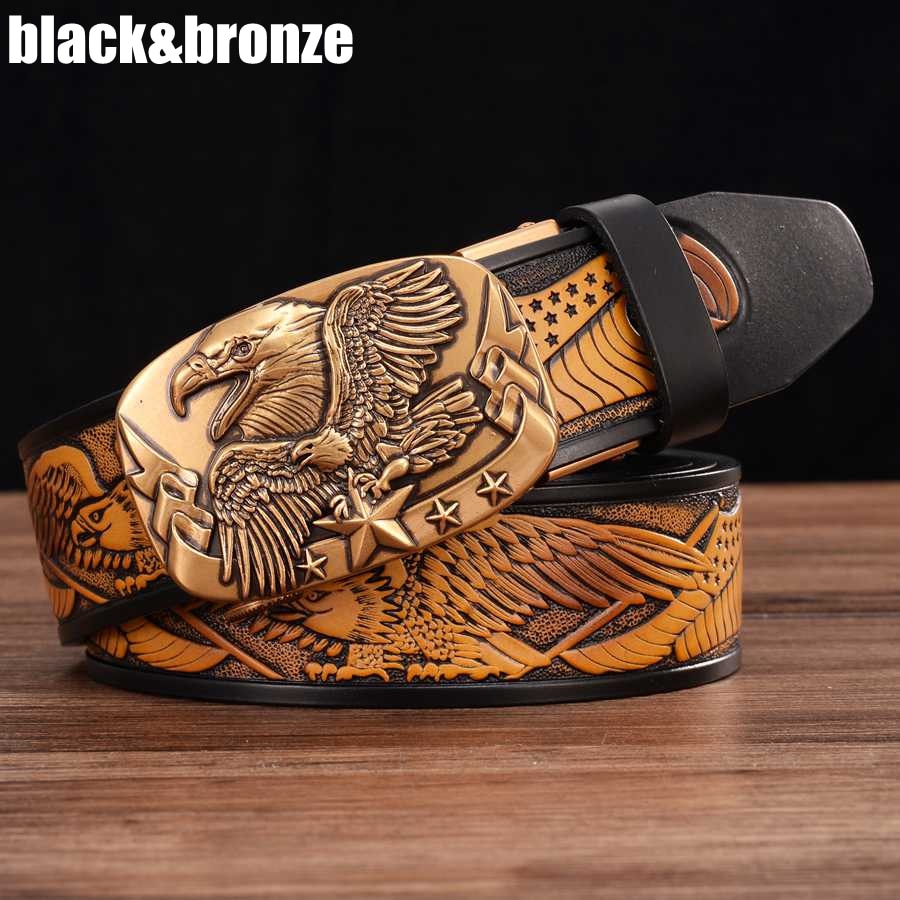 Men's Leather Belts Belts for Men Genuine Leather Ratchet Belt Automatic Buckle Wide:35mm Men Automatic Buckle Belt