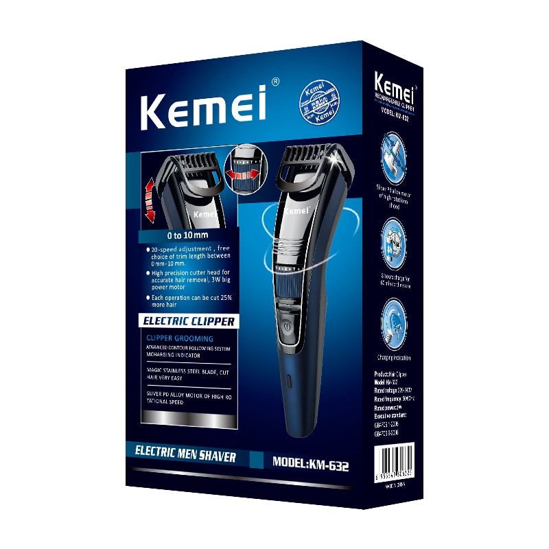 Men's Grooming 0.5-10mm Adjustable Beard Trimmer Hair Trimer Professional Mustache Stubble Hair Cutting Machine Rechargeable