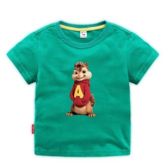 T Shirts for Baby Boys Short Sleeve T-shirts Alvin and The Chipmunks Tee Children Clothes Costume Kids Shirts