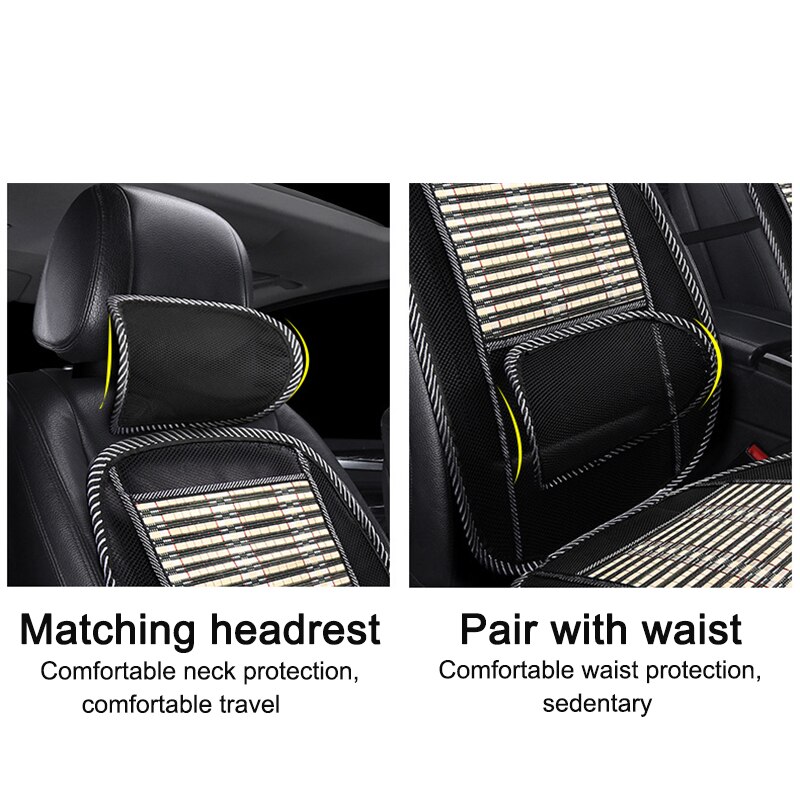 Summer Cool Cushion Breathable Comfortable Car Cushion Bamboo Ventilation Car Cushion