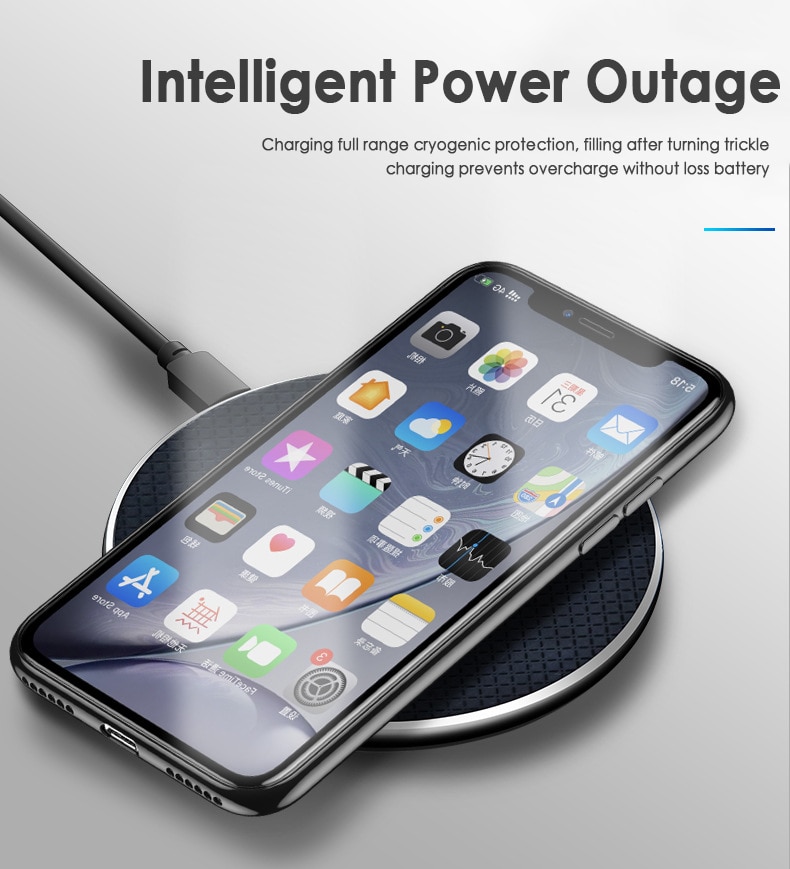 20W Wireless Charger for iPhone 11 Xs Max X XR 8 Plus 10W Fast Charging Pad for Ulefone Doogee Samsung Note 9 Note 8 S10 Plus