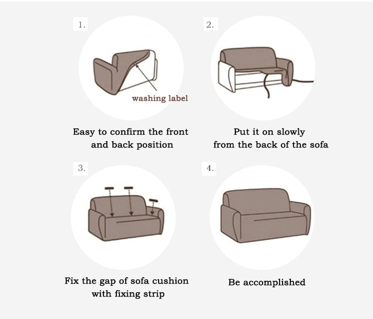 Elastic Corner Sofa Covers for Living Room Velvet Waterproof Couch Cover Modern Tight Stretch Slipcovers 2 ,3 ,4 Seats