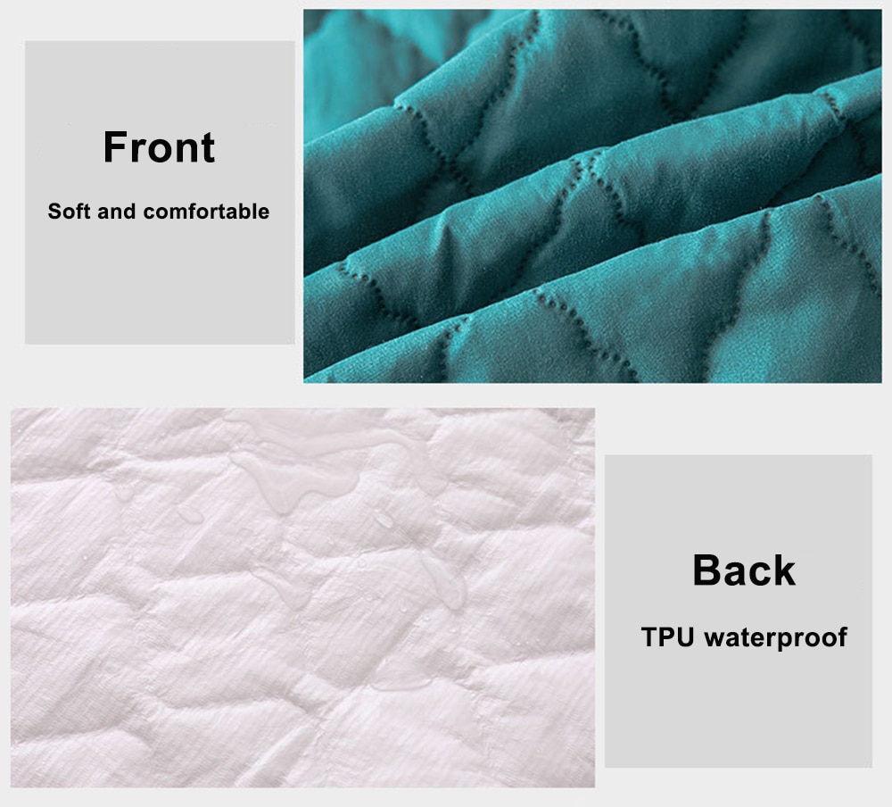 Super Thick and Warm Cotton Fitted Sheet with Elastic Bands Nordic Waterproof Mattress Covers for Double Bed, Luxury Home Decor
