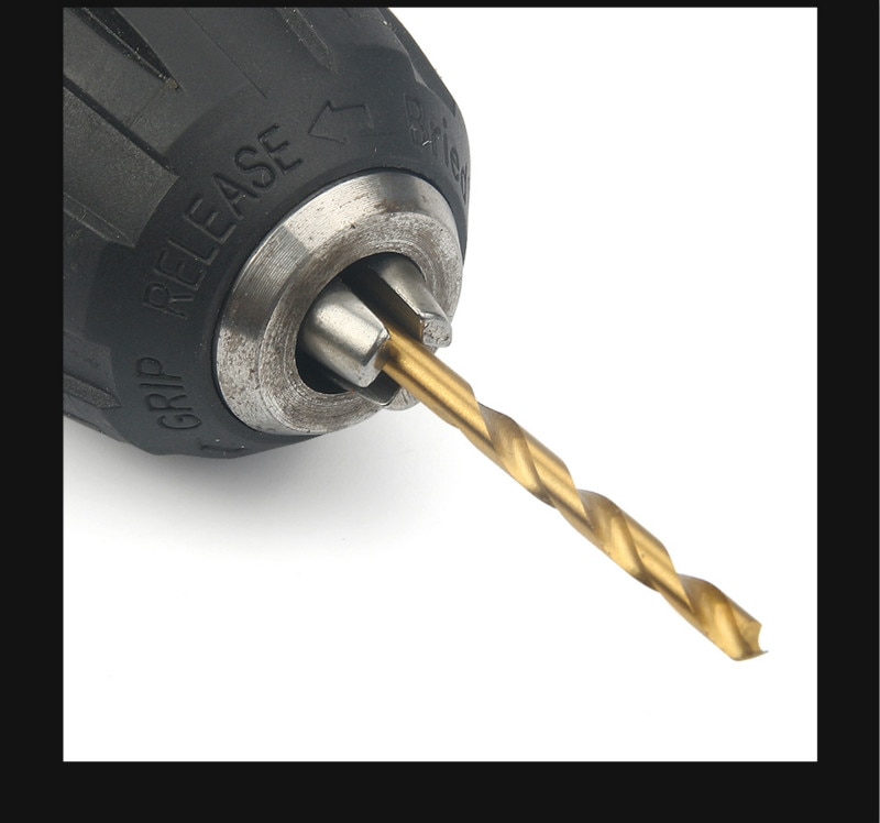 200/100Pcs 1/1.5/2.0/2.5/3mm Titanium Coated Twist Drill Bit High Steel for Woodworking Plastic And Aluminum HSS Drill Bit Set