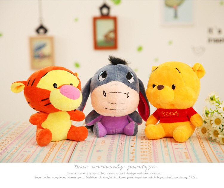 Toy Stitch Winnie Mickey Mouse Minnie Tigger Cute Stuffed Animals Doll Piglet Action figure Toy for Children Gift