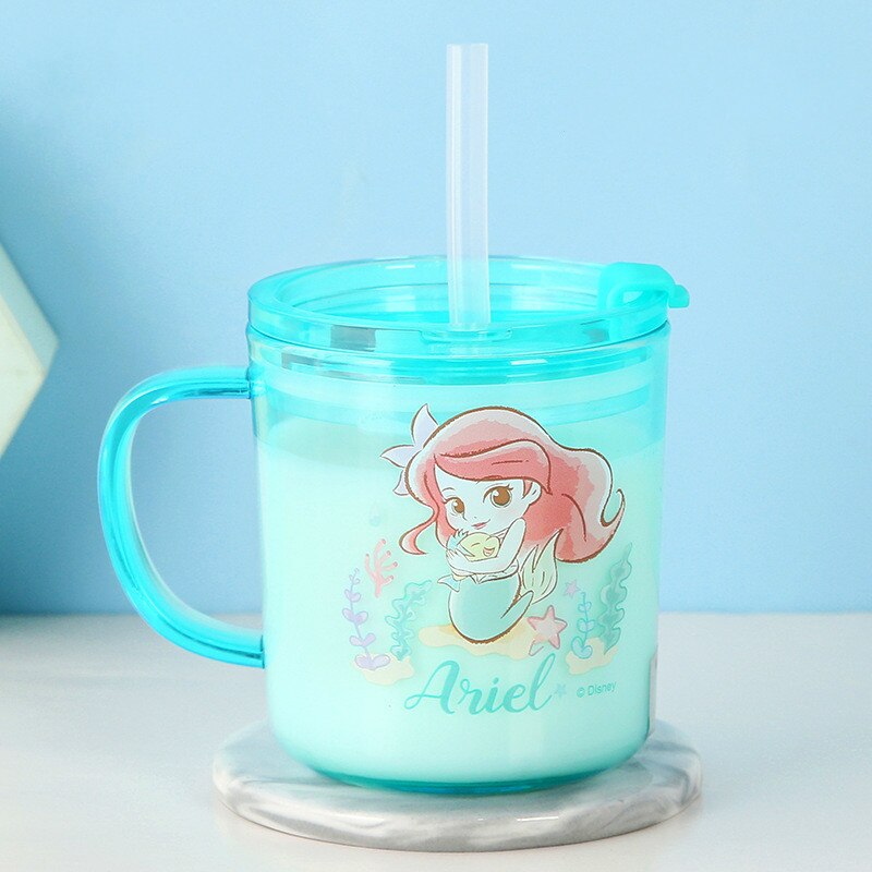 Cups Princess Frozen Elsa Anna Milk Cup 3D Cartoon Mickey Minnie Stainless Steel Cup Kids Cup Mickey Mug Christmas Gift