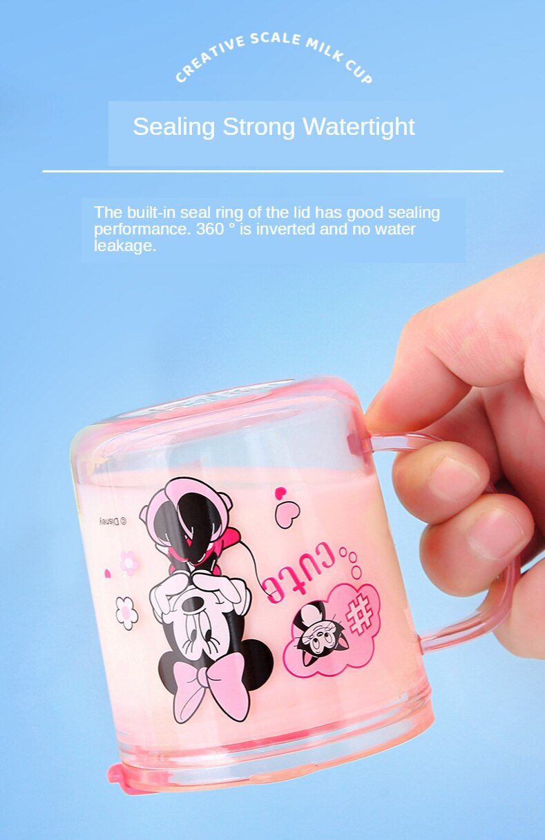 Cups Princess Frozen Elsa Anna Milk Cup 3D Cartoon Mickey Minnie Stainless Steel Cup Kids Cup Mickey Mug Christmas Gift