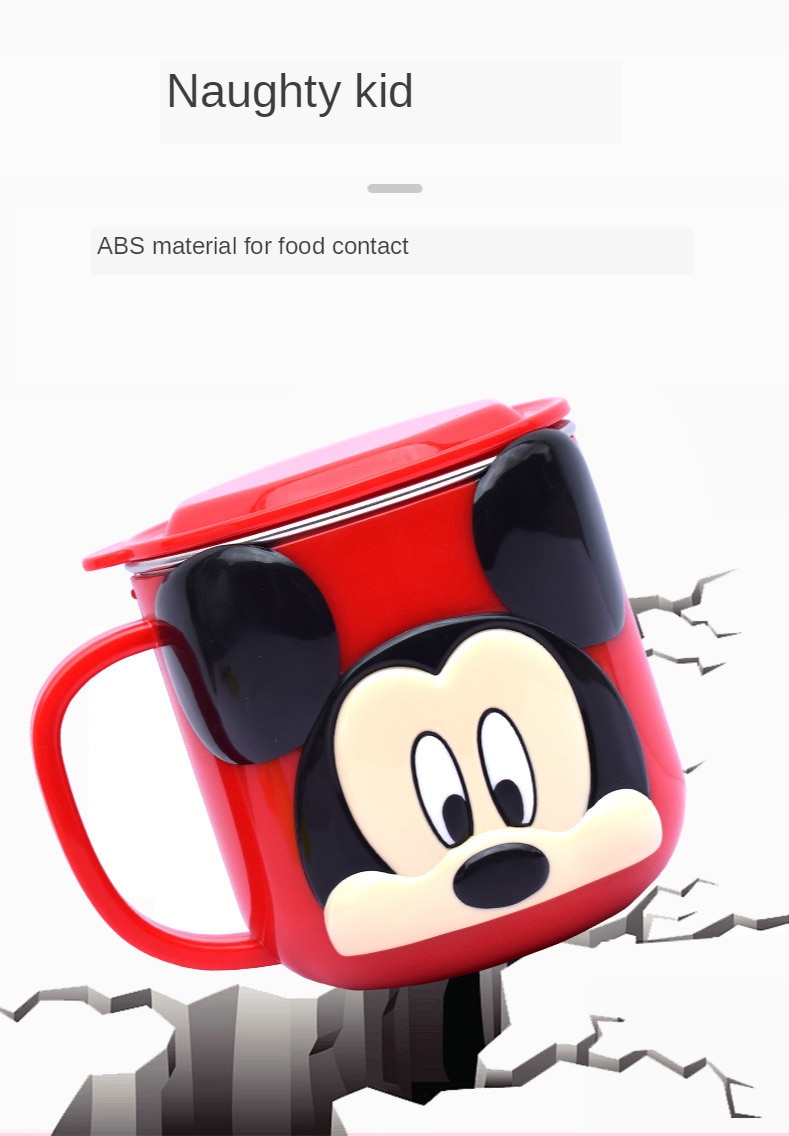 Cups Princess Frozen Elsa Anna Milk Cup 3D Cartoon Mickey Minnie Stainless Steel Cup Kids Cup Mickey Mug Christmas Gift