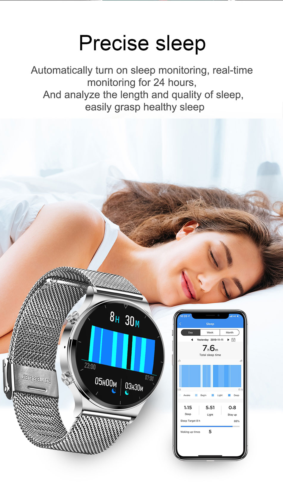 Smart watch Men IP68 waterproof watch Multiple sports modes heart rate weather Forecast Bluetooth Men Smart watch