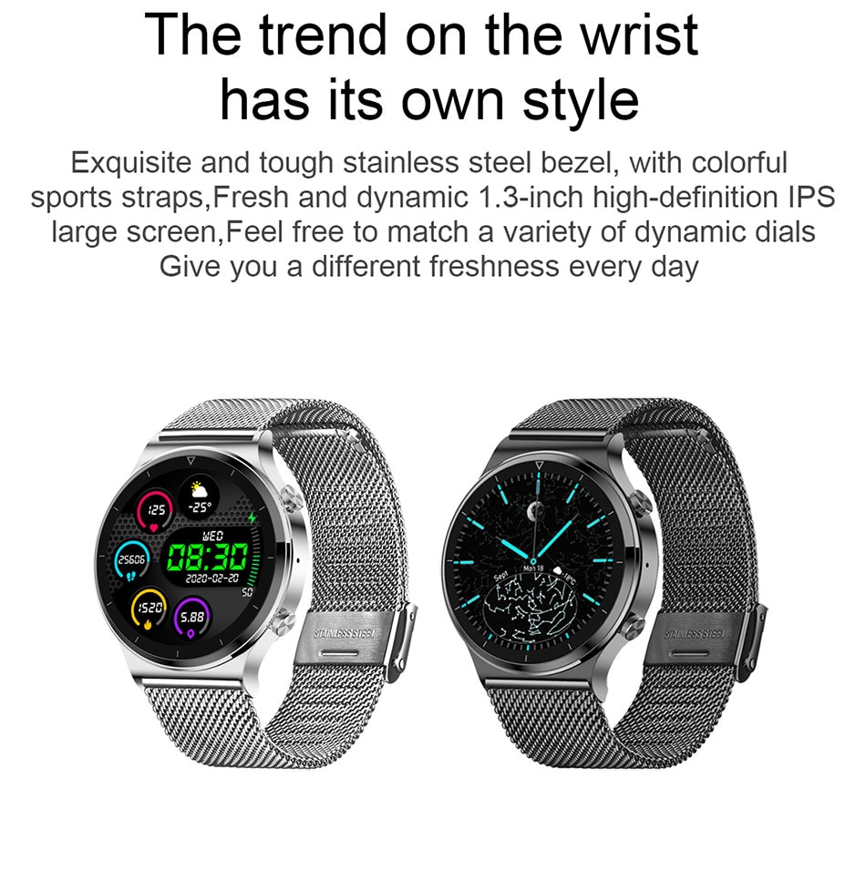 Smart watch Men IP68 waterproof watch Multiple sports modes heart rate weather Forecast Bluetooth Men Smart watch