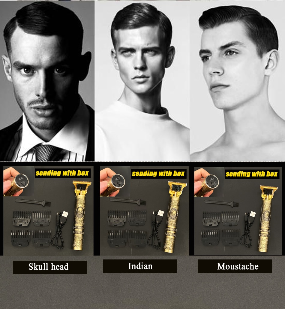 Hair Trimmer Barber Hair Clipper Cordless Hair Cutting Machine Beard Trimmer Shaving Machine Wireless Electric Razor Men Shaver