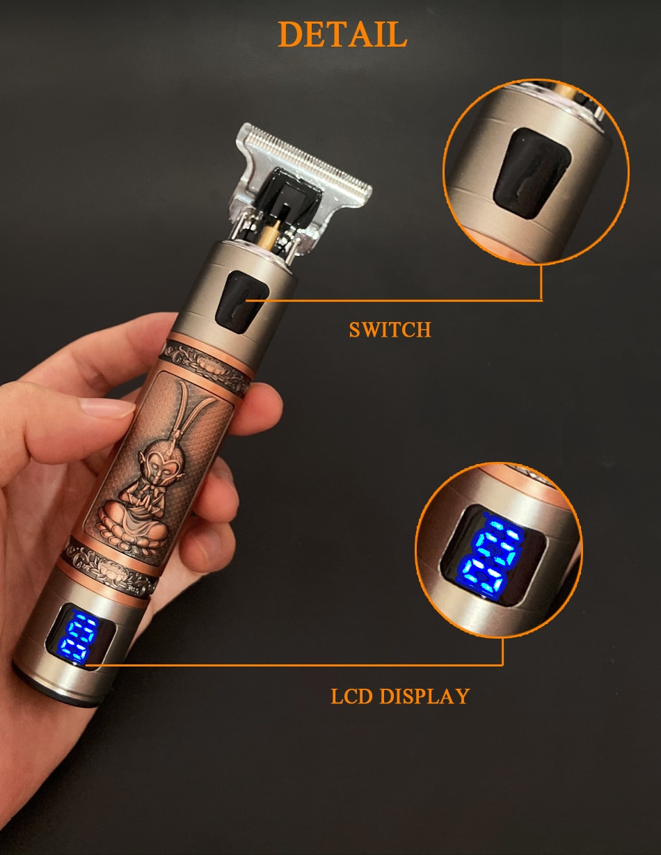 Hair Trimmer Barber Hair Clipper Cordless Hair Cutting Machine Beard Trimmer Shaving Machine Wireless Electric Razor Men Shaver