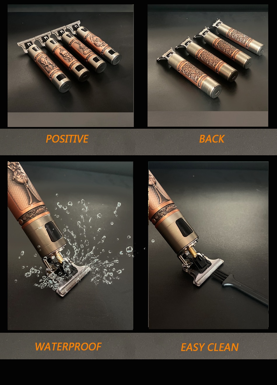 Hair Trimmer Barber Hair Clipper Cordless Hair Cutting Machine Beard Trimmer Shaving Machine Wireless Electric Razor Men Shaver
