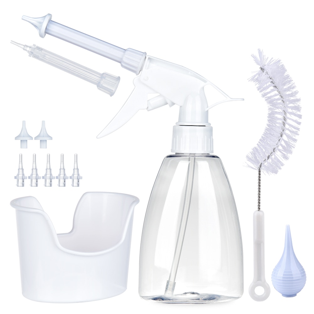 Ear Wax Removal Kit  Remover Irrigation Tool Set 300ml Portable Cleaning Washer Rinse Bottle With Cleaning Tips Health Care