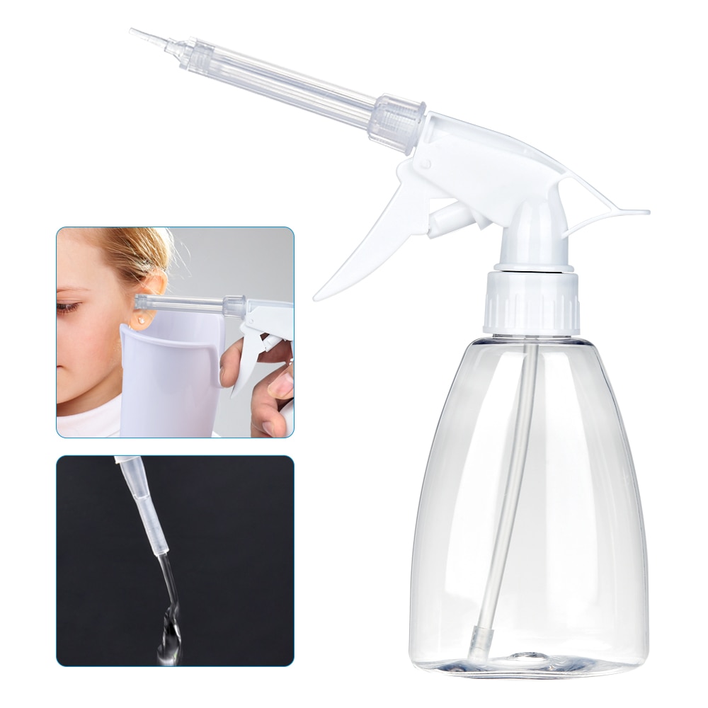 Ear Wax Removal Kit  Remover Irrigation Tool Set 300ml Portable Cleaning Washer Rinse Bottle With Cleaning Tips Health Care