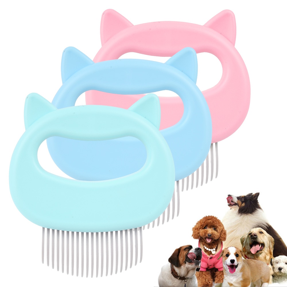 Cat Brush Dog Comb Hair Removes Pet Hair Comb For Cat Grooming Hair Cleaner Cleaning Beauty Products Self Cleaning Slicker Brush
