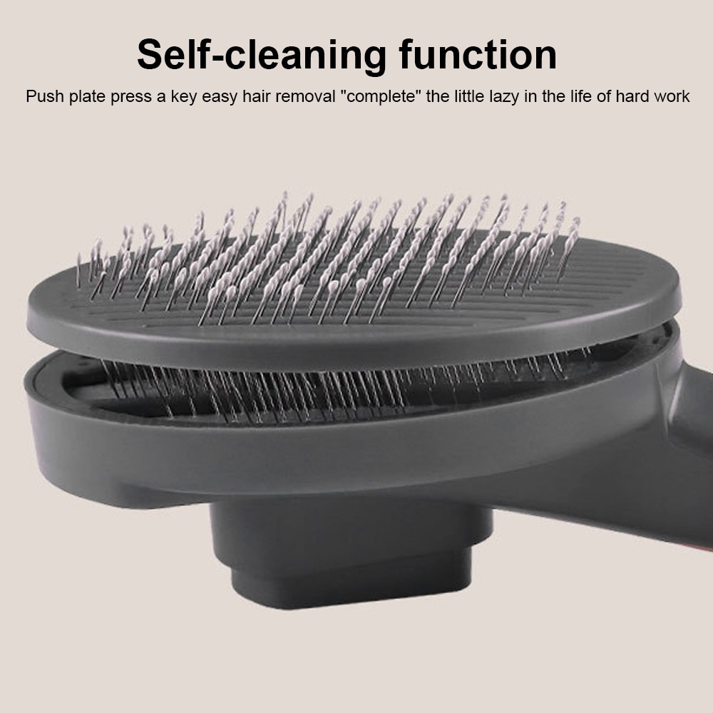 Cat Brush Dog Comb Hair Removes Pet Hair Comb For Cat Grooming Hair Cleaner Cleaning Beauty Products Self Cleaning Slicker Brush