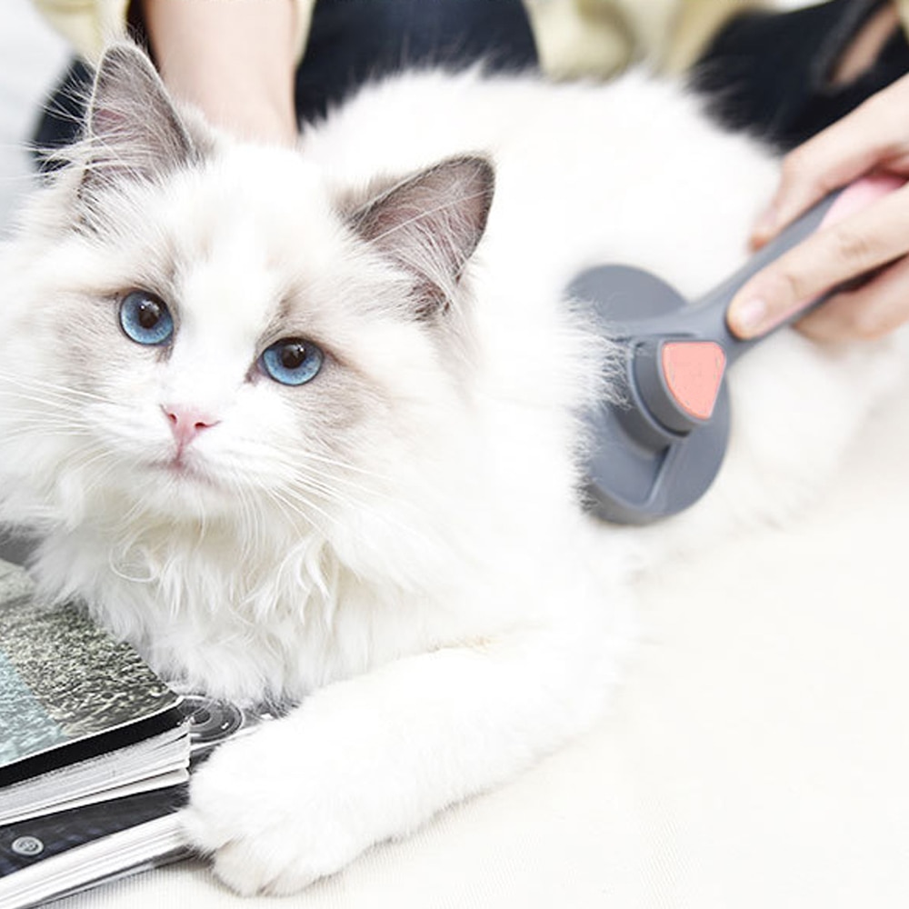 Cat Brush Dog Comb Hair Removes Pet Hair Comb For Cat Grooming Hair Cleaner Cleaning Beauty Products Self Cleaning Slicker Brush