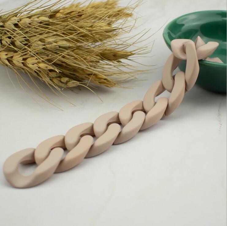 30*21mm 60pcs 19 Colors Acrylic Combination Split Connector DIY Chains For Jewelry Accessories Handmade Chain Making