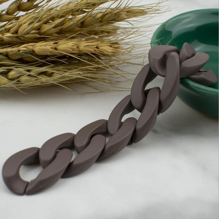 30*21mm 60pcs 19 Colors Acrylic Combination Split Connector DIY Chains For Jewelry Accessories Handmade Chain Making