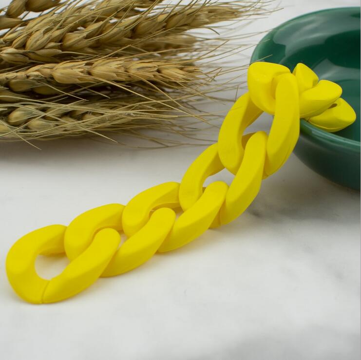 30*21mm 60pcs 19 Colors Acrylic Combination Split Connector DIY Chains For Jewelry Accessories Handmade Chain Making