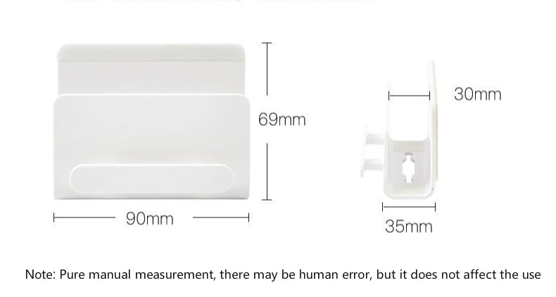 Wall Mounted Organizer Storage Box Remote Control Mounted Mobile Phone Plug Wall Holder Charging Multifunction Holder Stand