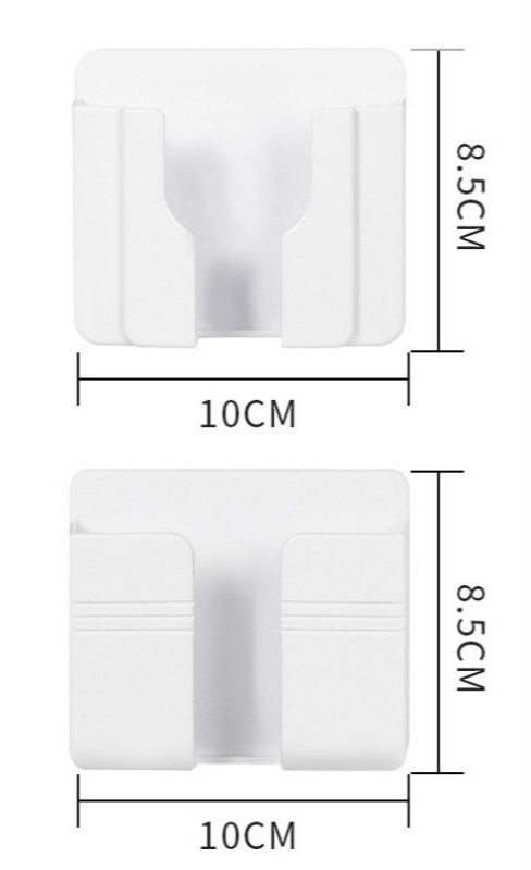 Wall Mounted Organizer Storage Box Remote Control Mounted Mobile Phone Plug Wall Holder Charging Multifunction Holder Stand