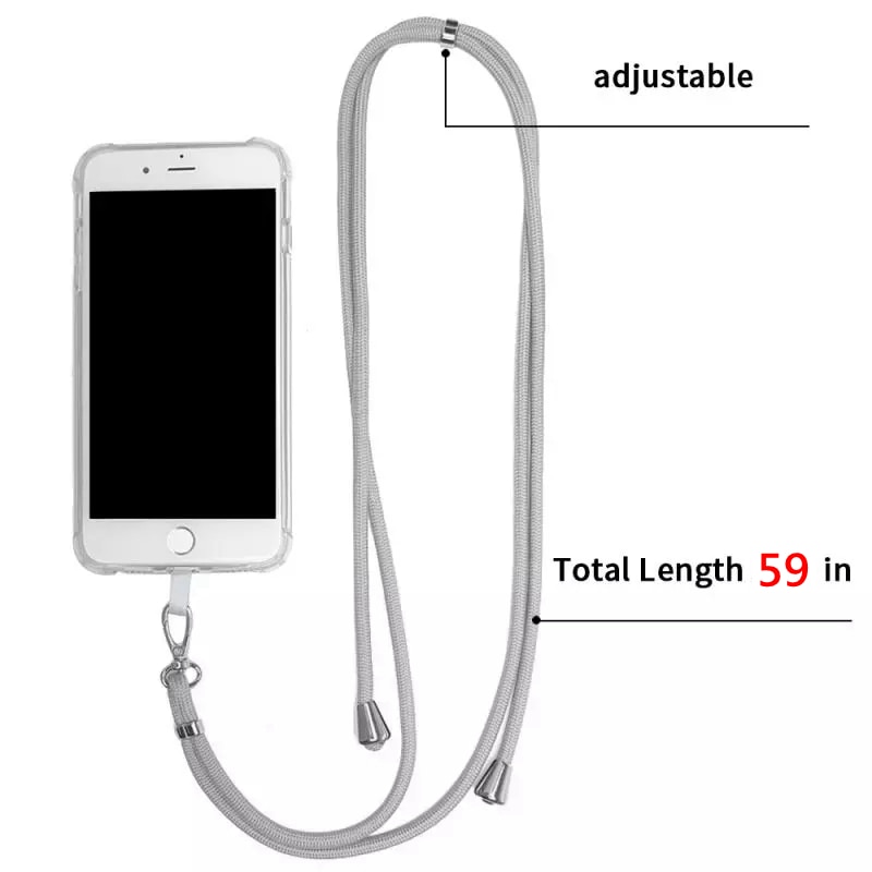 Phone Lanyard Adjustable Detachable Neck Cord Lanyard Strap And Phone Safety Tether For Mobile Phone Accessories Phone Lanyard