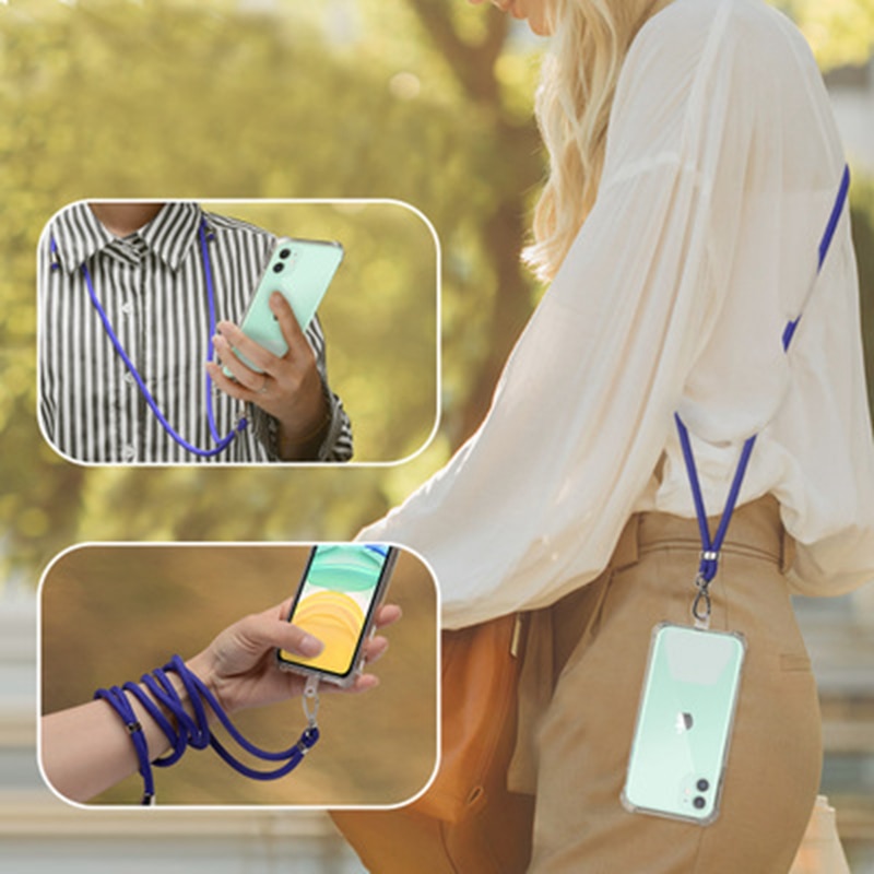 Phone Lanyard Adjustable Detachable Neck Cord Lanyard Strap And Phone Safety Tether For Mobile Phone Accessories Phone Lanyard