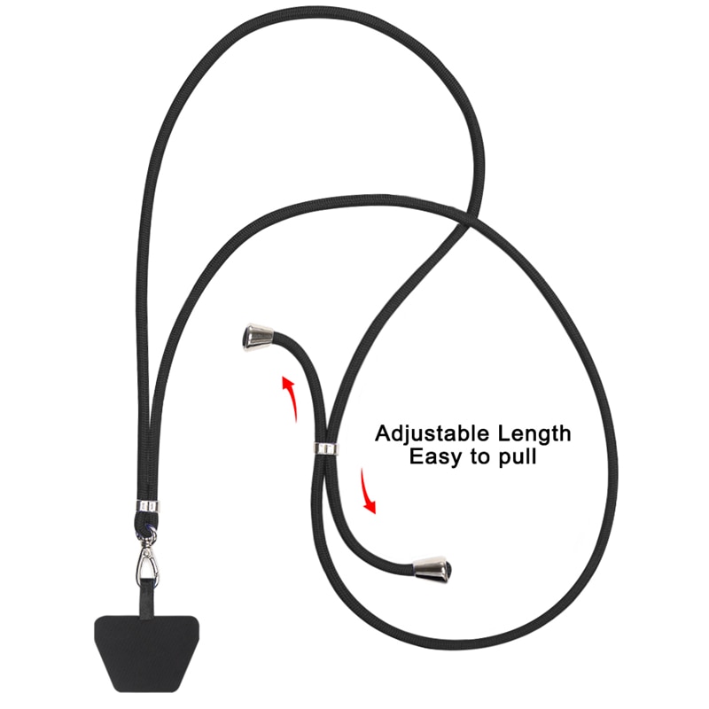 Phone Lanyard Adjustable Detachable Neck Cord Lanyard Strap And Phone Safety Tether For Mobile Phone Accessories Phone Lanyard