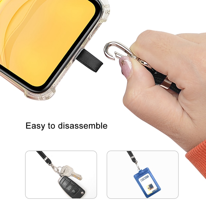 Phone Lanyard Adjustable Detachable Neck Cord Lanyard Strap And Phone Safety Tether For Mobile Phone Accessories Phone Lanyard