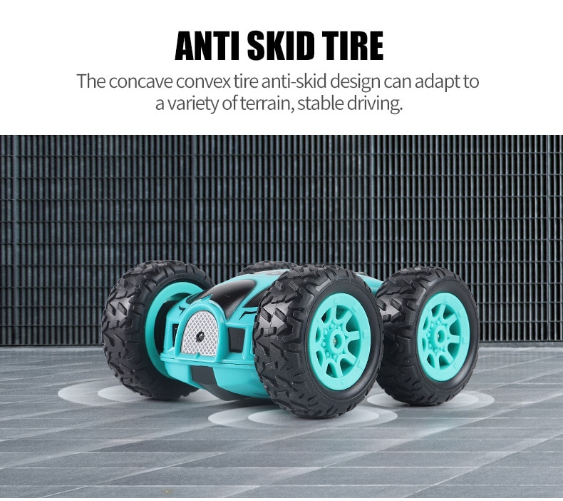 Remote Control High-Speed Double-Sided Special Effects Rock Crawler Mini Light Bomb Four-Wheel Drive Jump