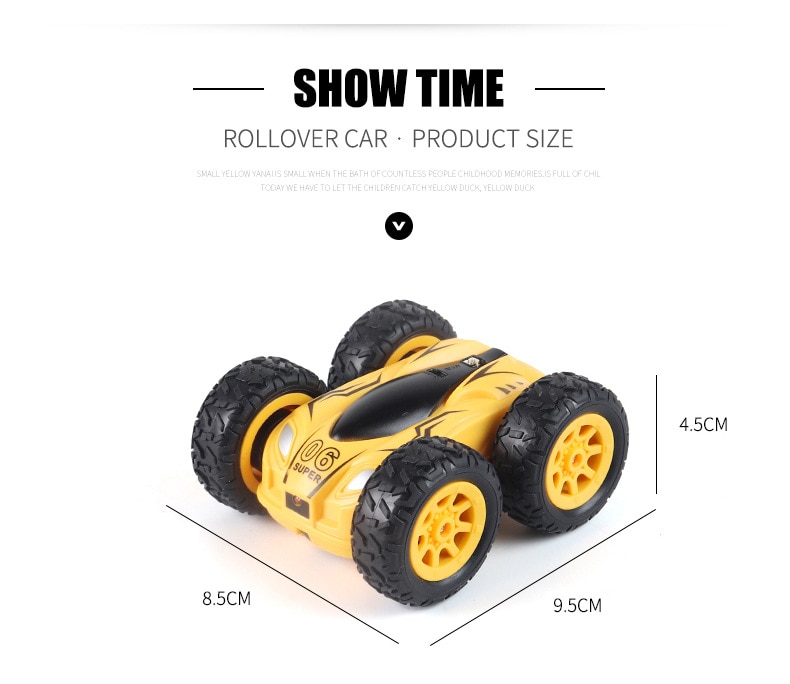 Remote Control High-Speed Double-Sided Special Effects Rock Crawler Mini Light Bomb Four-Wheel Drive Jump