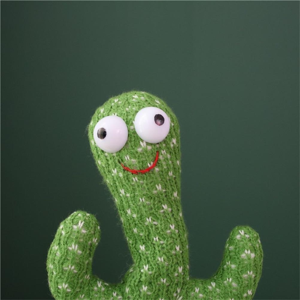 Dancing Cactus 120 Song Speaker Talking USB Charging Voice Repeat plush Cactu Dancer toy talk Plushie Stuffed toys for Baby Girl