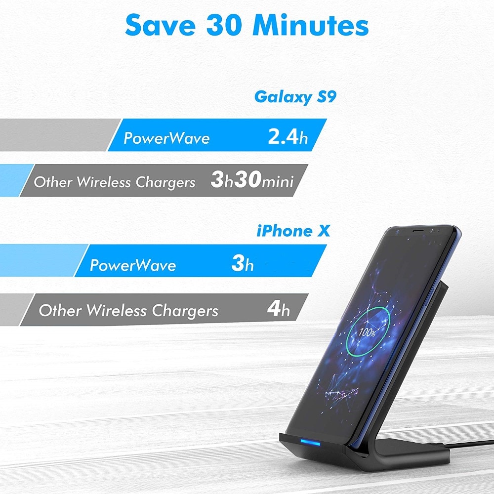 30W Qi Wireless Charger Stand For iPhone 12 11 Pro X XS Max XR 8 Samsung S20 S10 Note 20 Fast Charging Dock Station Phone Holder