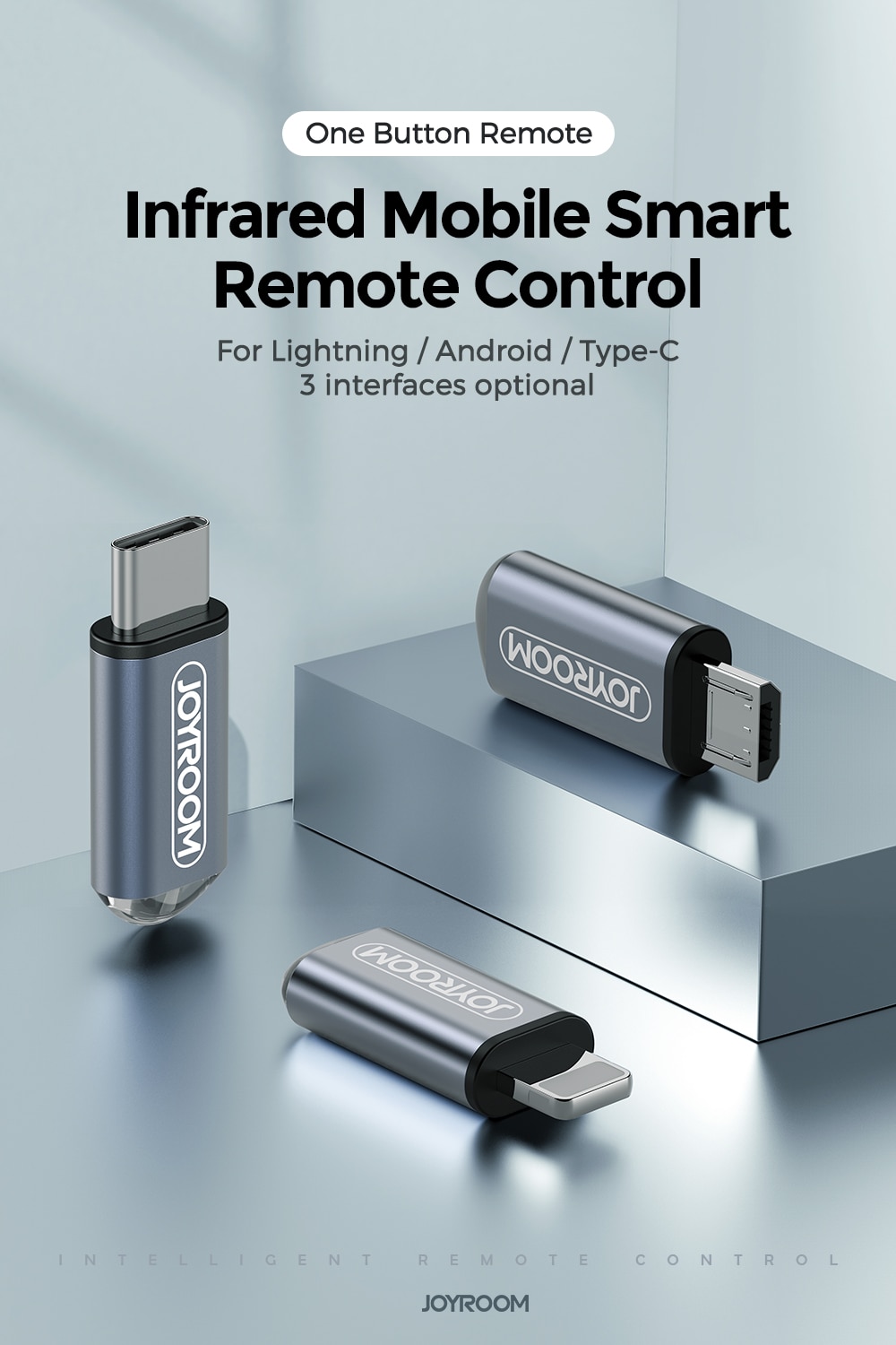 Joyroom Phone Infrared Transmitter For TV Box Air Conditioner Remote Control App Mini Adapter For Smartphone iPhone Micro Type-C