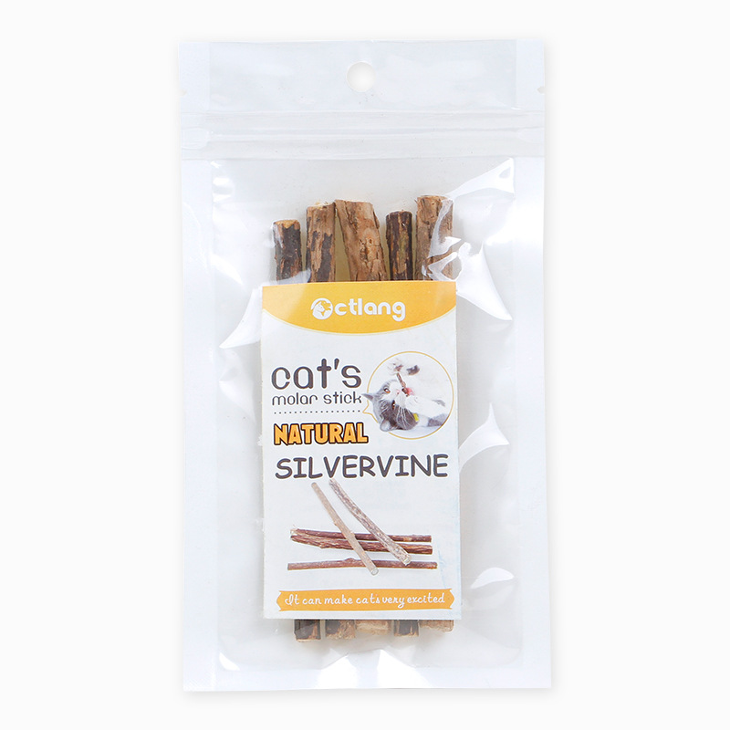 5pcs/lot Natural Catnip Cat Molar Stick For Cats Silvervine Teeth Cleaning Treating Cat Mint Menthol Excited Cat Free Shipping