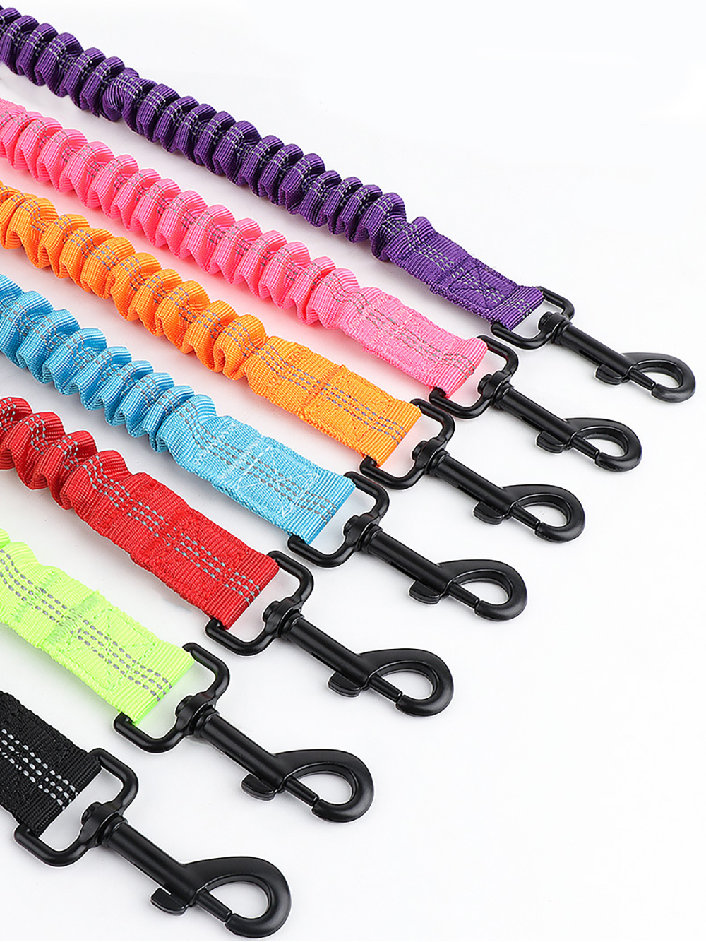Pet Dog Cat Car Seat Belt Safety Buckle Adjustable Reflective Elasticity Nylon Leash Travel Supplies Accessories Lead Rope Items
