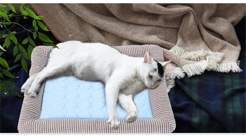 Dog Cooling Pad Pet Couch Bed Dogs House For Medium Large Dogs Dog Ice Pad Cool Breathable Cooling Bed For Cat Dogs Accessories